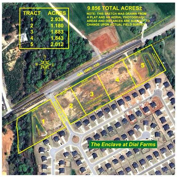 GA HWY-138 Commercial Tracts - 11.88 +/- Acres - Walton County Development Opportunity