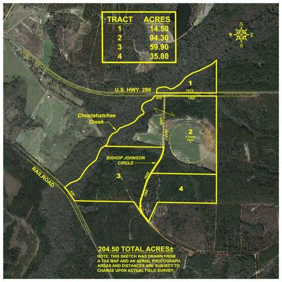 The Minick Place - 204+/- Total Acres - Premium Recreational Tract - Row Crop Farmland - Choctahhatchee Creek Frontage