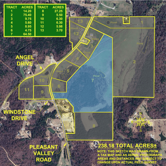 64.50+/- Acres with a 0.5+/- Acre Pond