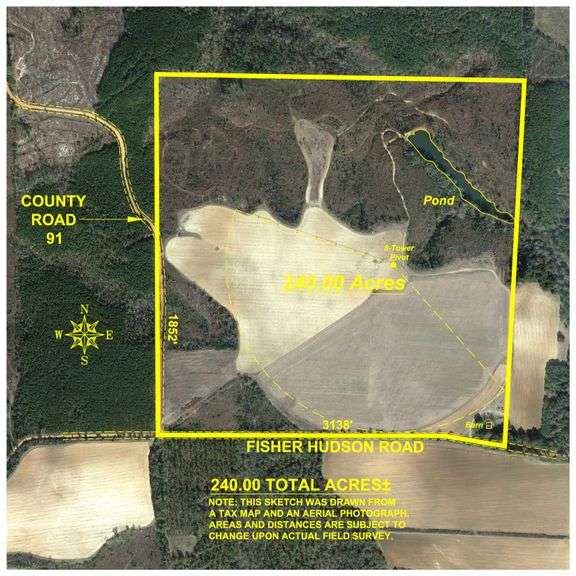 The Summerford Place - 240+/- Total Acres - Irrigated Row Crop Farm - Beautiful Pond w/ Premium Hunting