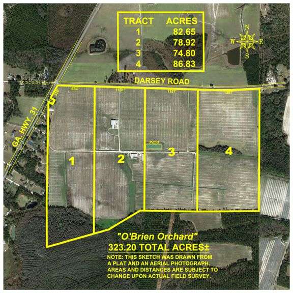 323± Acres - O’Brien Orchard - Prime Location with Future Growth Potential - Homesites & Investment Appeal - Irrigated Orchard & Cleaning Facility
