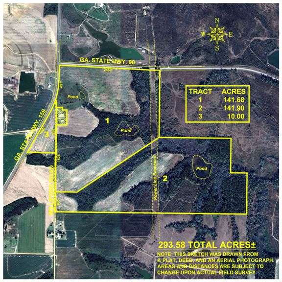 294+/- Acres - Hester Farm - Exceptional Hunting Opportunity - Versatile Farmland, Timber, & Ponds Offered Divided & as a Whole