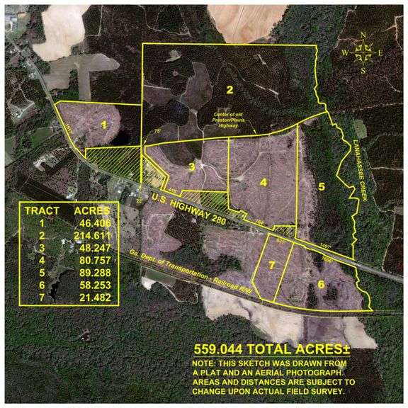Cole Tract - 559± Total Acres - Beautiful Recreational Farm - Planted Pines & Premium Hunting - Lanahassee Creek Frontage - Offered Divided & As A Whole