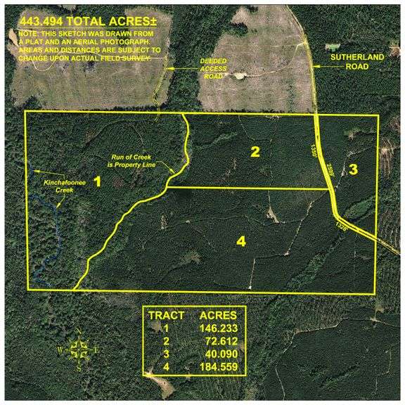 Minick Tract - 443± Total Acres - Merchantable Planted Pine - Kinchafoonee Creek Frontage - Offered Divided & As A Whole