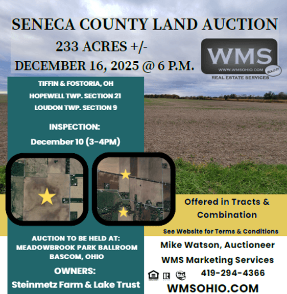 233 +/- Acres - Seneca County