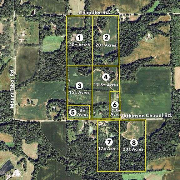 PRODUCTIVE TILLABLE LAND RECREATIONAL ACREAGE HOBBY FARM/HOMESITE POTENTIAL, GIBSON COUNTY, IN